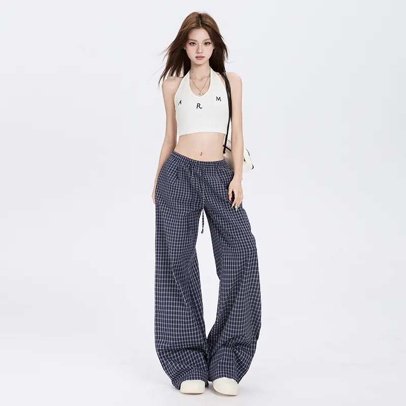Wen Shan Casual Pants Women's Navy Blue-9