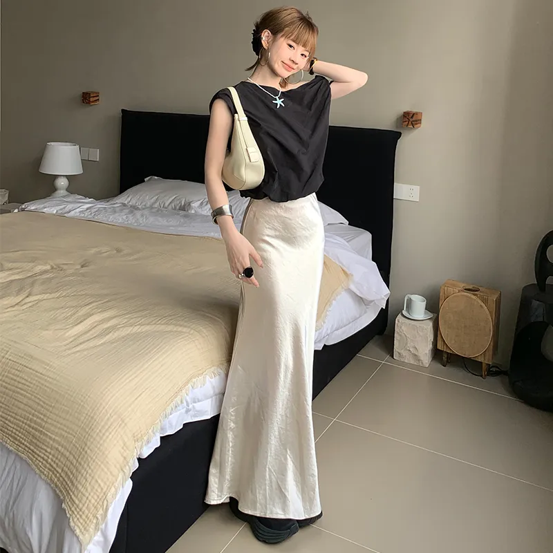 Wen Shan Casual Long Skirt Women's-5