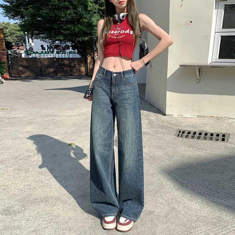 Wen Shan Jeans Women's Vintage Blue-7