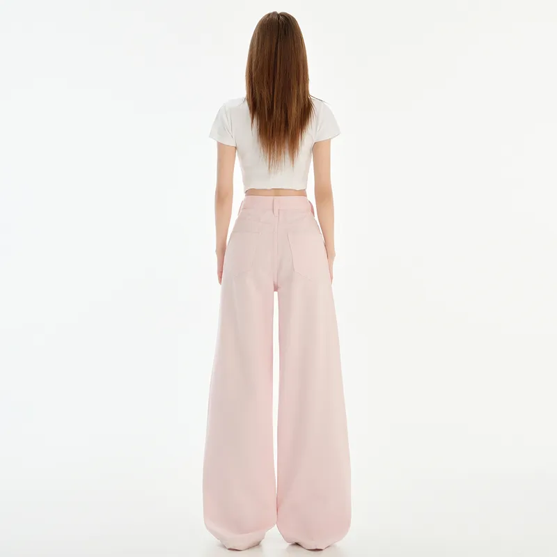 Wen Shan Jeans Women's Cherry Blossom Pink-2
