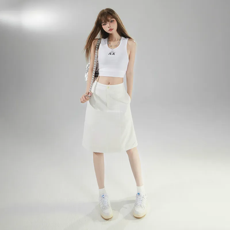 Wen Shan Casual Long Skirt Women's-5