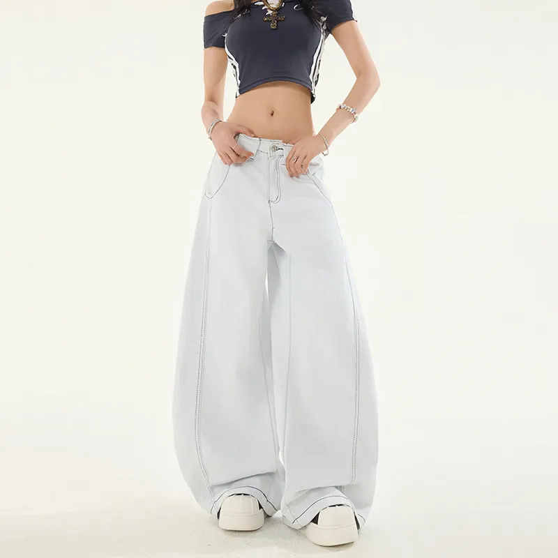 Wen Shan Jeans Women's White Pants-2