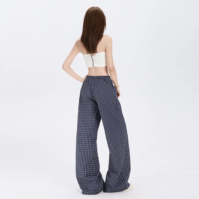Wen Shan Casual Pants Women's Navy Blue-6