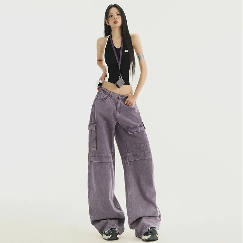 Wen Shan Jeans Women's Sweet Potato Purple-2
