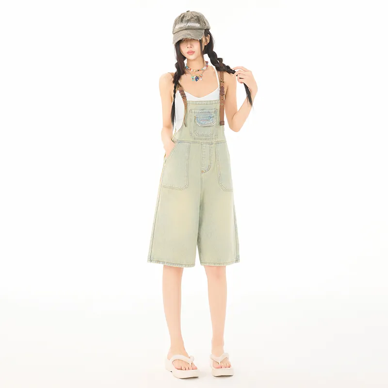 Wen Shan Overalls Women's Yellow Mud-2