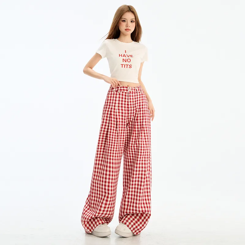 Wen Shan Casual Pants Women's Red-12