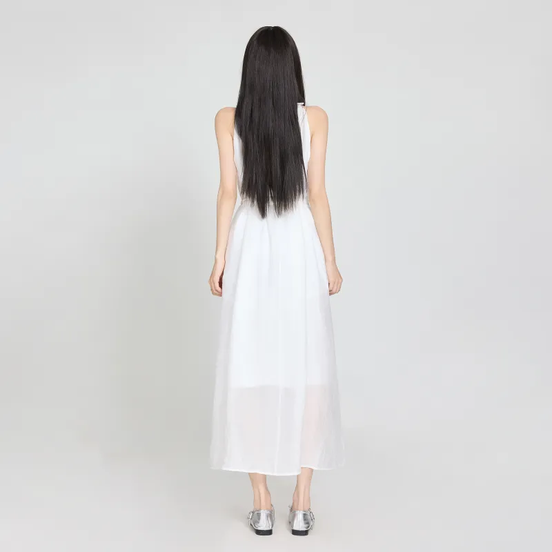 Wen Shan Slip Dress Women's White-6