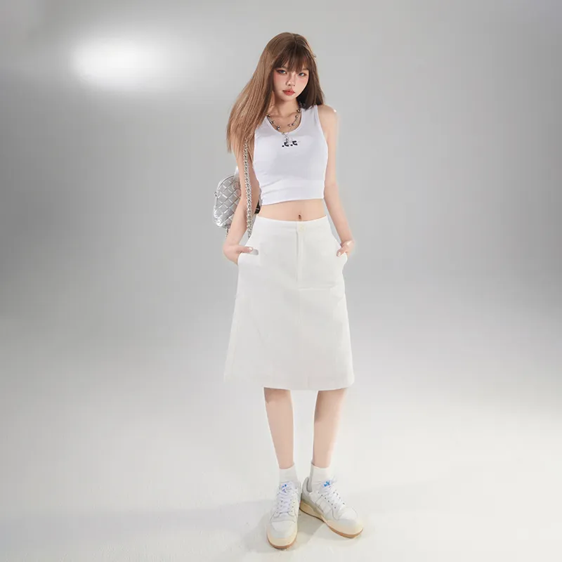 Wen Shan Casual Long Skirt Women's-2