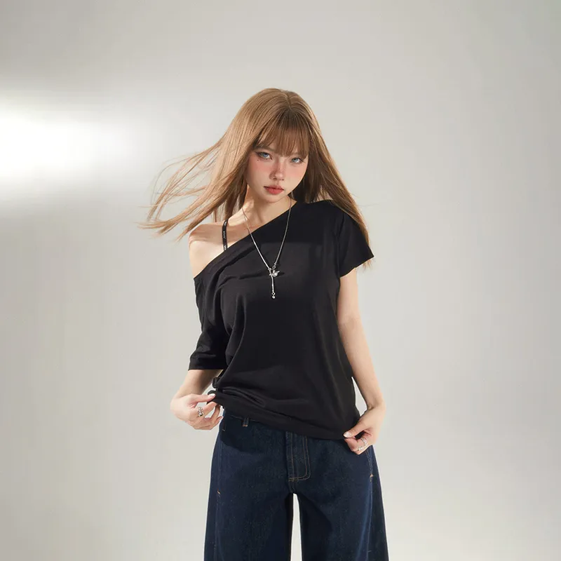 Wen Shan T Shirts Women's Black-2