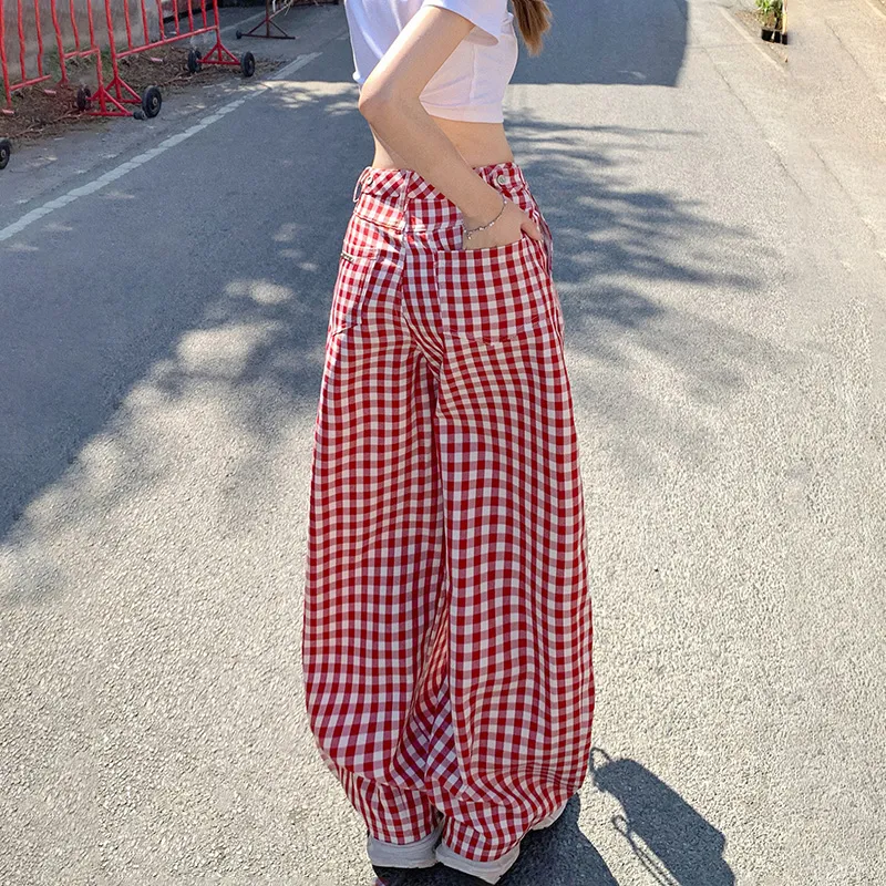 Wen Shan Casual Pants Women's Red-2