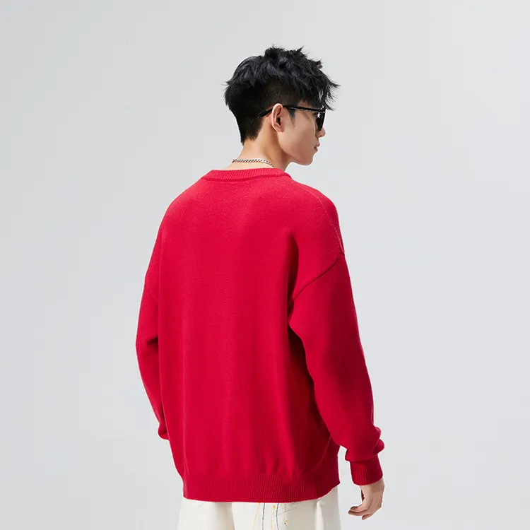 Jifffly Knitwear Unisex Red-3