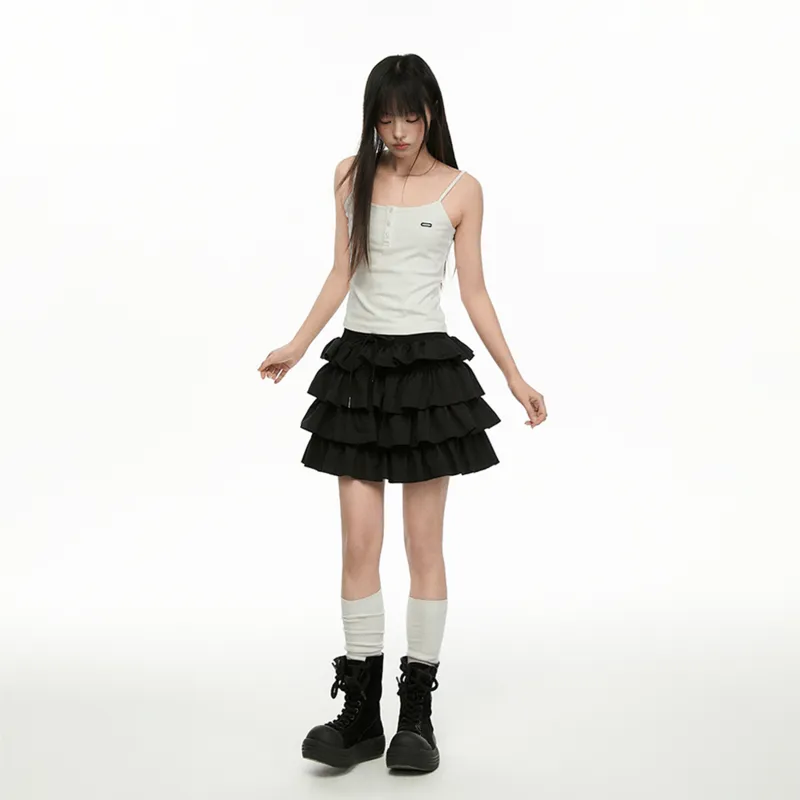 CYNI Casual Short Skirts Women's Black-4