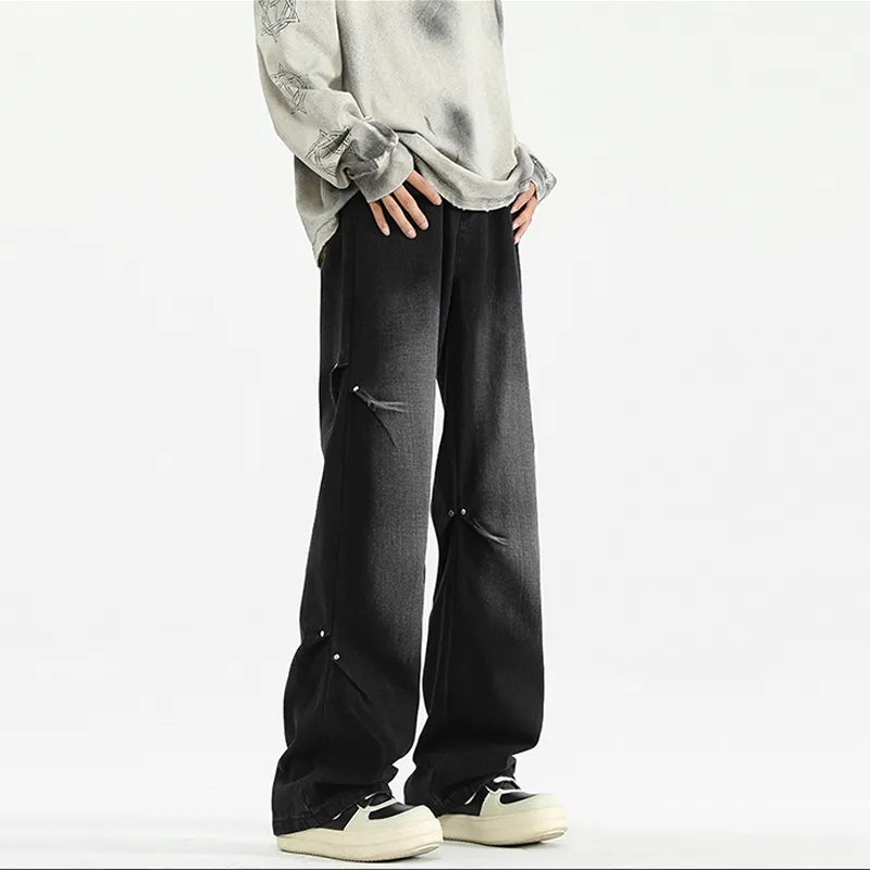 PAINT STAIN Jeans Unisex Dark Purple-55