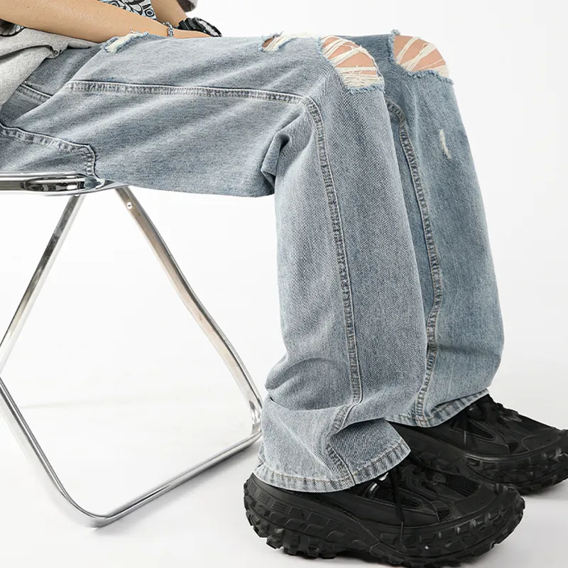 OPMO Jeans Unisex Light Blue[Belt Not Included]-5
