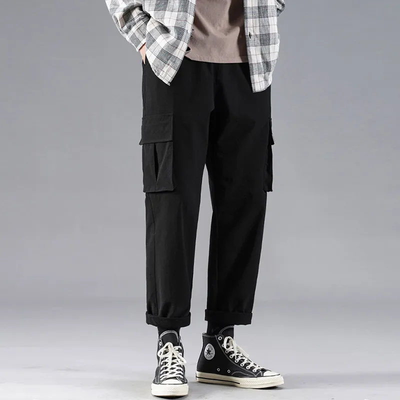 OPMO Casual Pants Unisex Black-4