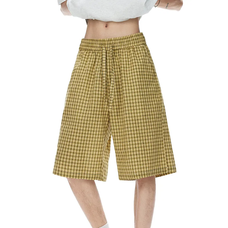OPMO Casual Shorts Unisex Yellow-4