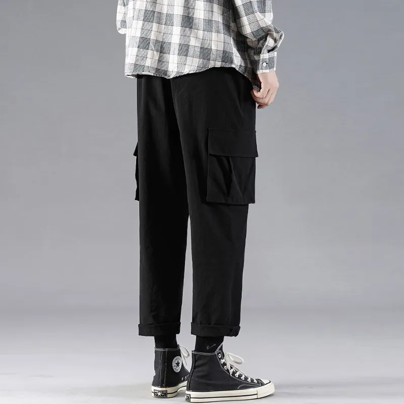 OPMO Casual Pants Unisex Black-3