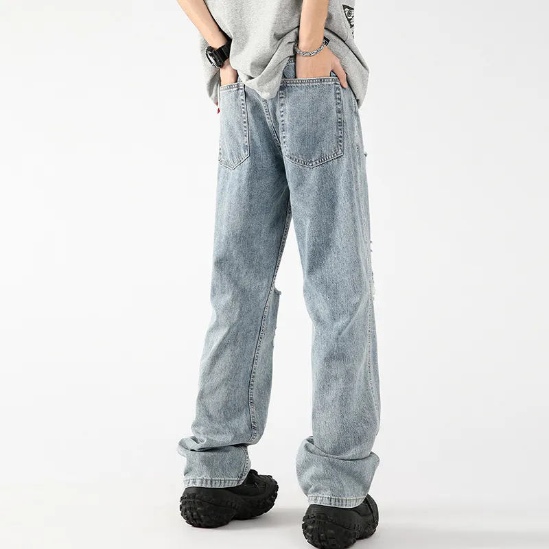 OPMO Jeans Unisex Light Blue[Belt Not Included]-4