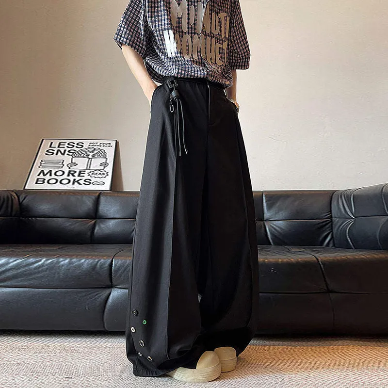 OPMO Casual Pants Unisex Black-3