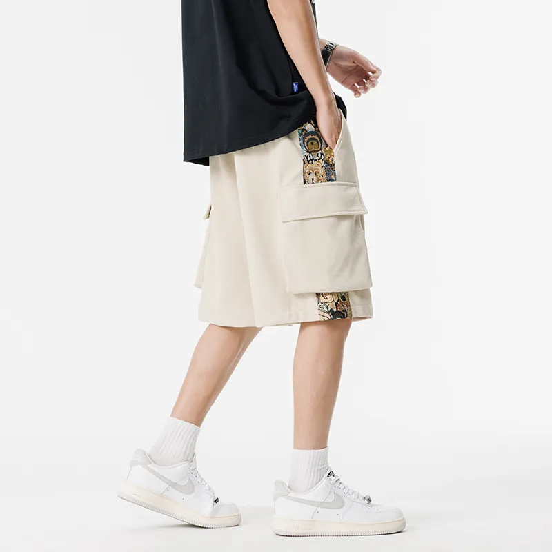 PAINT STAIN Casual Style Shorts Unisex-53