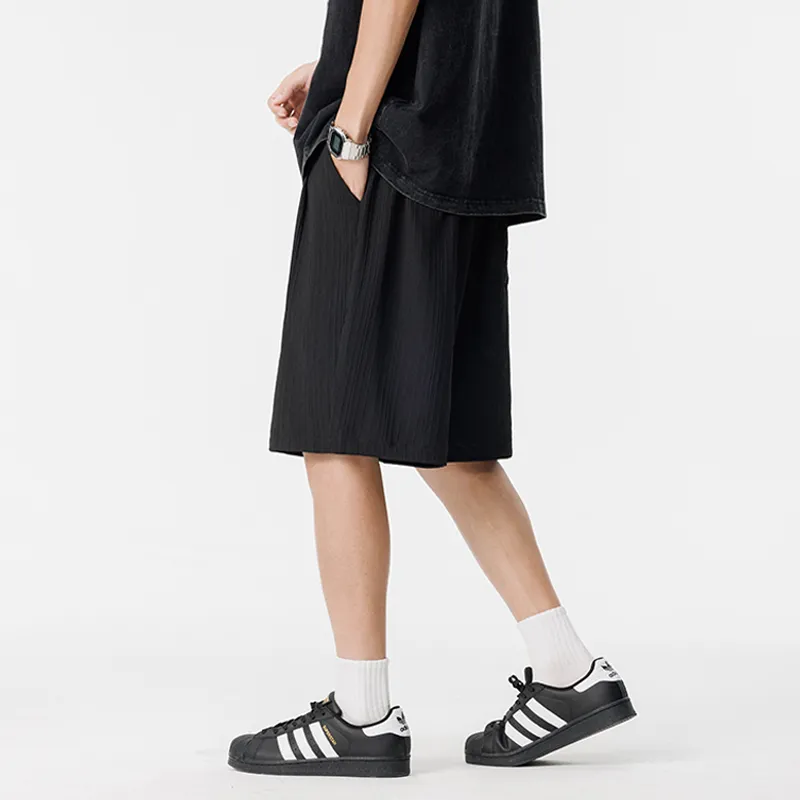 OPMO Casual Shorts Unisex Black-4