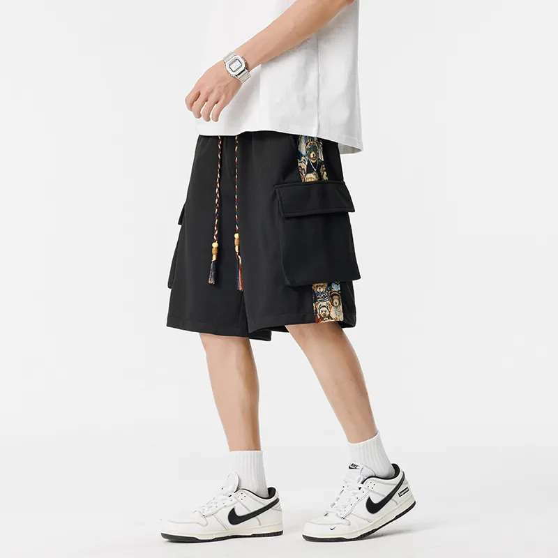 PAINT STAIN Casual Style Shorts Unisex-3