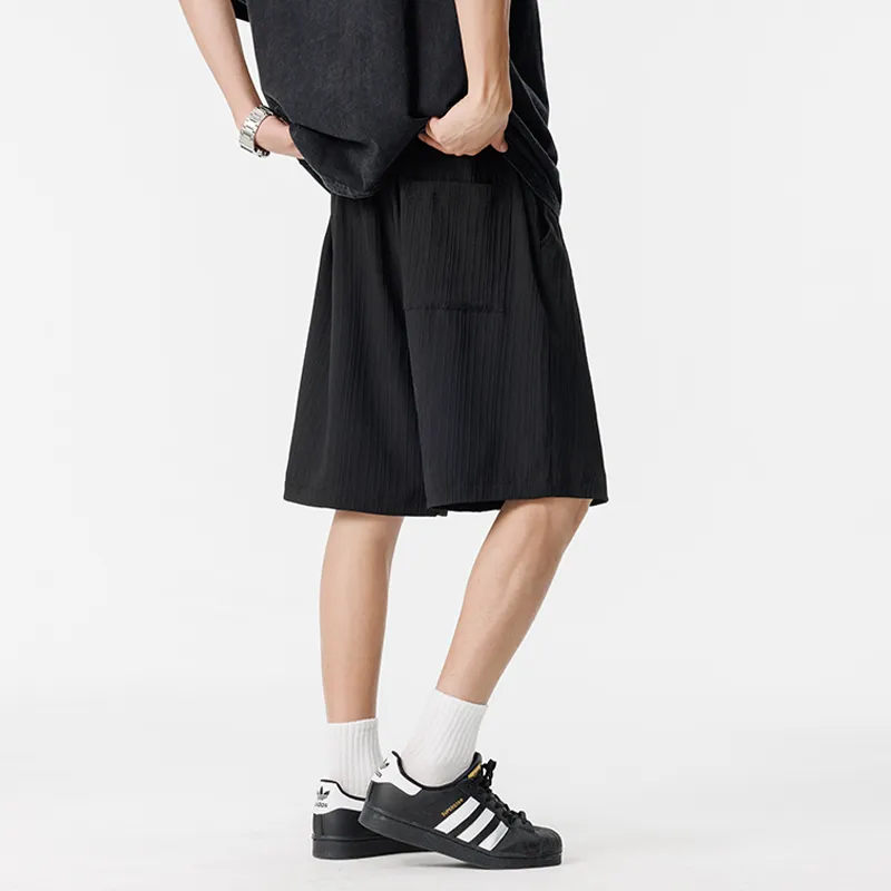 OPMO Casual Shorts Unisex Black-5