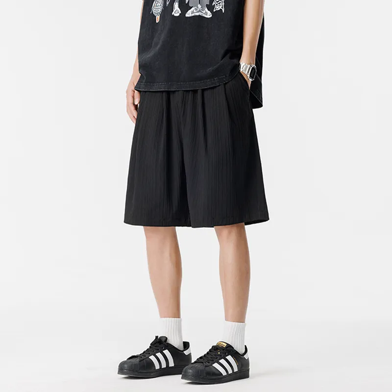 OPMO Casual Shorts Unisex Black-2