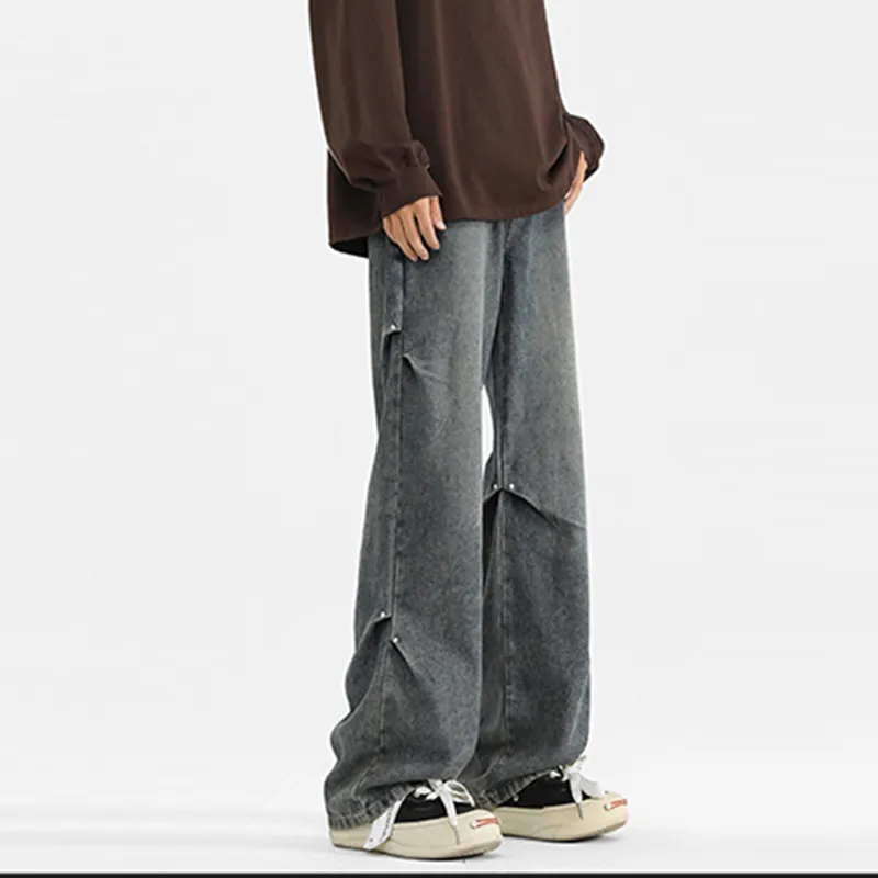 PAINT STAIN Jeans Unisex Dark Purple-60