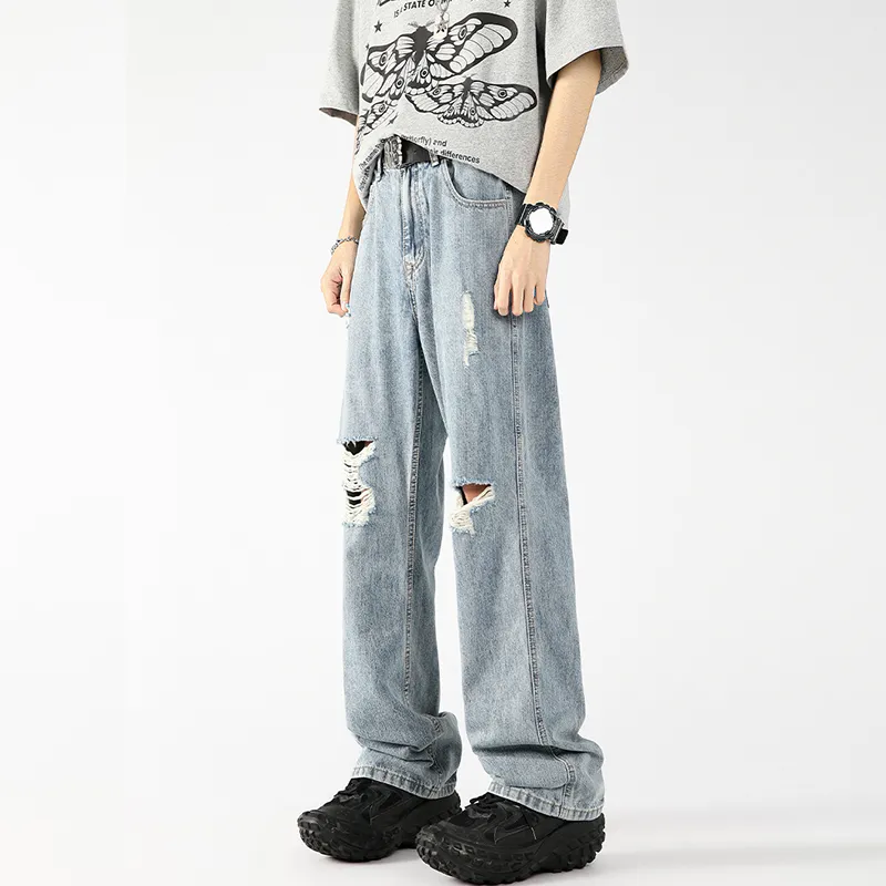 OPMO Jeans Unisex Light Blue[Belt Not Included]-2