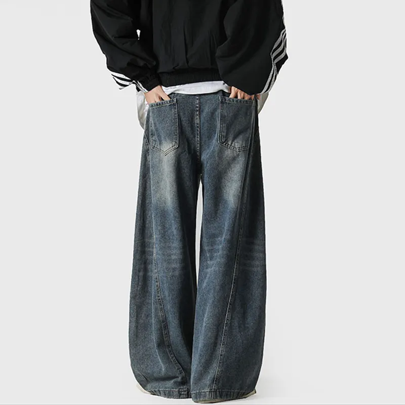 OPMO 2025 Spring Jeans Unisex Blue-4