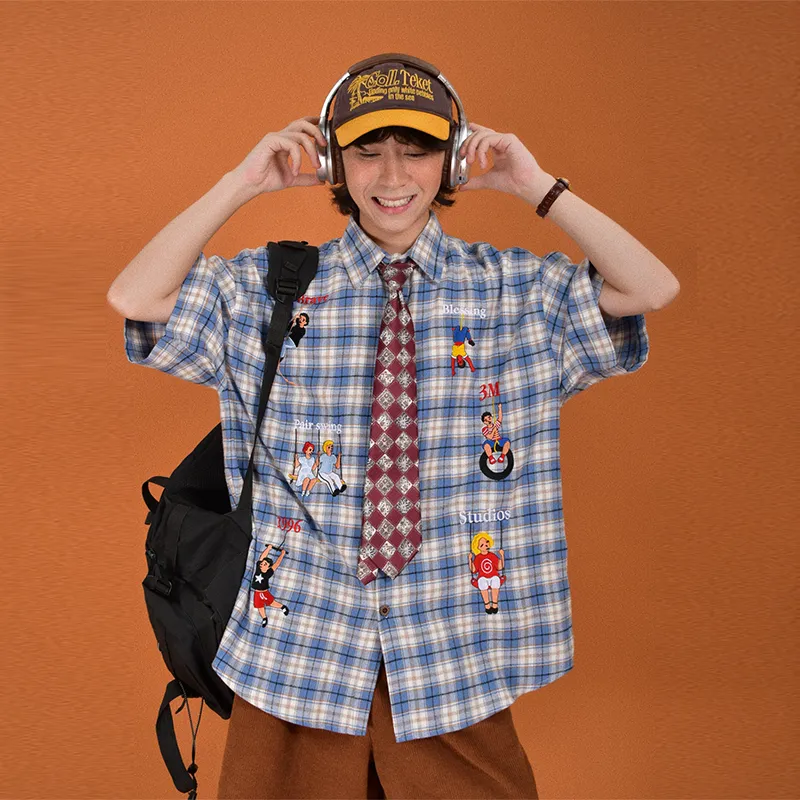 WELTER EXPERIMENT Fashion Shirt Unisex Blue Single Item-2