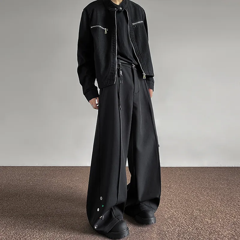 OPMO Casual Pants Unisex Black-4