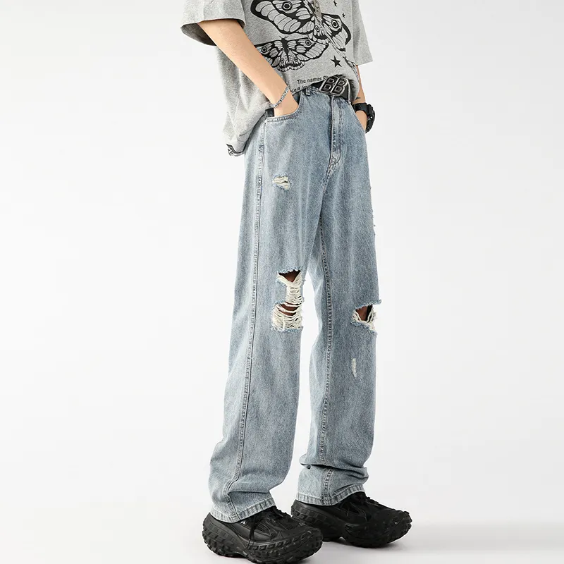 OPMO Jeans Unisex Light Blue[Belt Not Included]-1