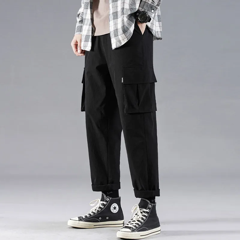 OPMO Casual Pants Unisex Black-1