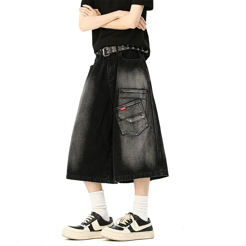 OPMO Denim Shorts Unisex-3