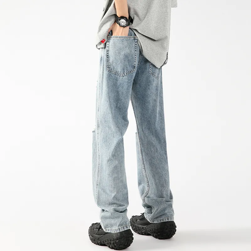 OPMO Jeans Unisex Light Blue[Belt Not Included]-3