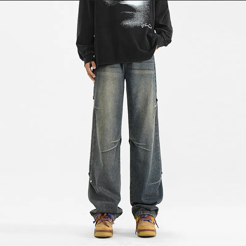 PAINT STAIN Jeans Unisex Dark Purple-194