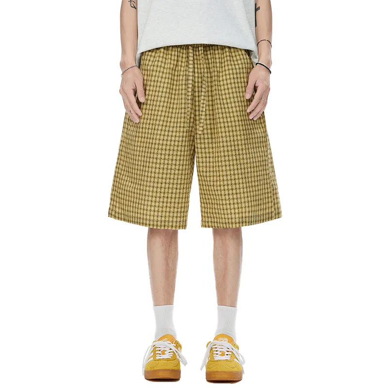 OPMO Casual Shorts Unisex Yellow-3