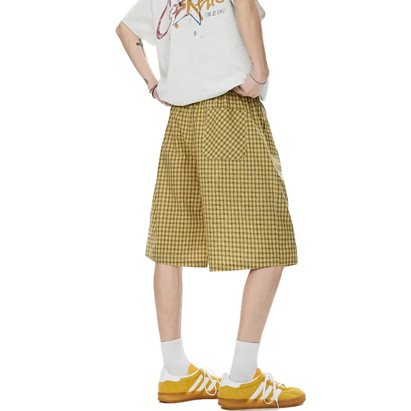 OPMO Casual Shorts Unisex Yellow-1