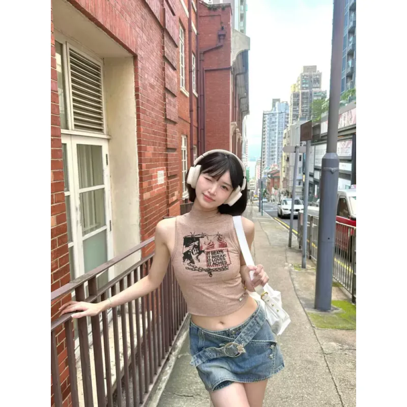 YEARNED Denim Short Skirts Women's-4
