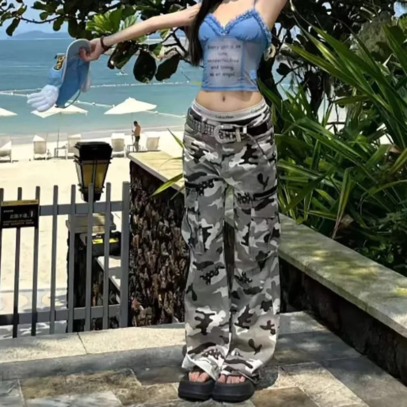 YEARNED Cargo Pants Women's Camouflage-3