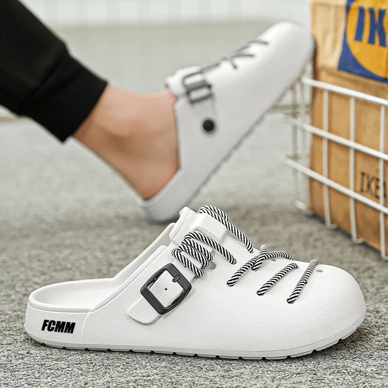 FCMM Woven Abrasion Resistant Slip Resistant Wrap toe Slippers Unisex-8