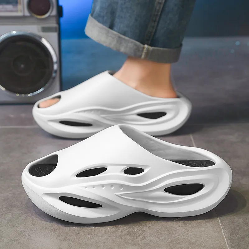 FCMM EVA Cut Out Slip Resistant Abrasion Resistant Slide Slippers Unisex-12