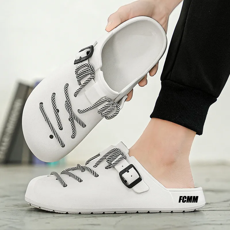 FCMM Woven Abrasion Resistant Slip Resistant Wrap toe Slippers Unisex-10