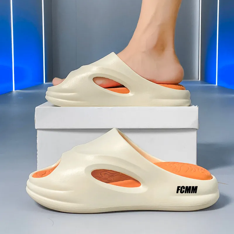 FCMM EVA Cut Out Slip Resistant Abrasion Resistant Slide Slippers Unisex-10