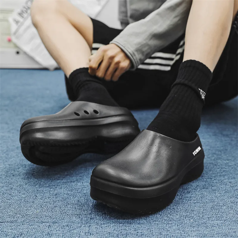 FCMM Rubber Sole Closed Toe Slippers Men's-7