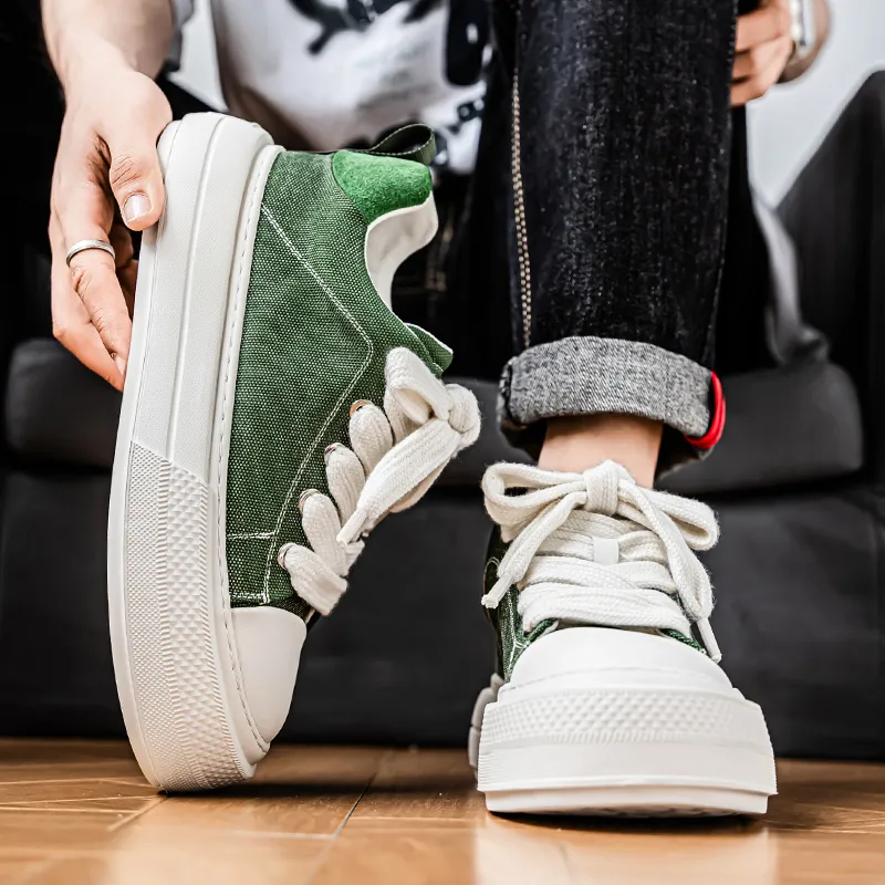 FCMM Anti Slip Wear Resistant Low Top Canvas Shoes Men's-1