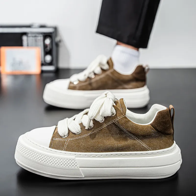 FCMM Anti Slip Wear Resistant Low Top Canvas Shoes Men's-13