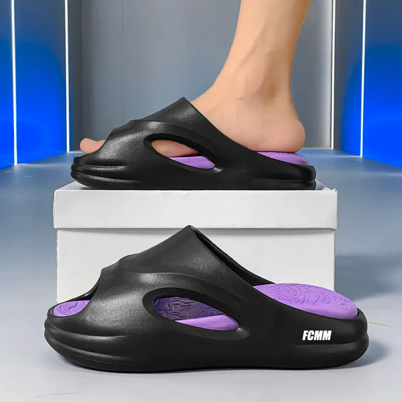 FCMM EVA Cut Out Slip Resistant Abrasion Resistant Slide Slippers Unisex-16